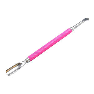 Cuillère à cuticules et extrémité de couteau, outil de raclage de vernis à ongles en acier inoxydable - Product Image 1