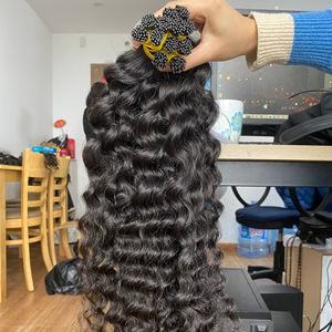 Venta al por mayor Raw Extensiones de Cabello Humano Vietnamita Suelto Onda Profunda Rizada Texturizada Punta Real Extensiones de Cabello Ondulado - Product Image 1