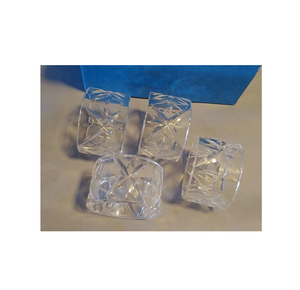 Vente en gros Rond de serviette en acrylique Rond de serviette en verre haut de gamme Rond de serviette en acrylique Fabricants personnalisés Conception de taille au diamant - Product Image 4