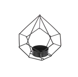 Nouveau support de bougie décoratif en métal à 3 bras noir mat pour la décoration de table et d'halloween faite à la main - Product Image 3