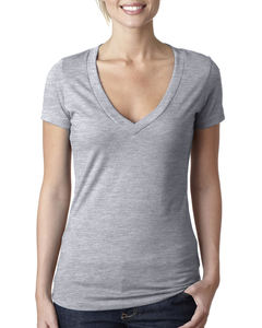 Camiseta con cuello en V para mujer, Camiseta de algodón de manga corta con cuello en V de talla Regular de alta calidad para mujer, camiseta para mujer - Product Image 6