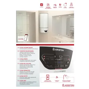 Chauffe-eau à pompe à chaleur Ariston Lydos Hybrid 100 litres avec connectivité Wi-Fi - Product Image 3