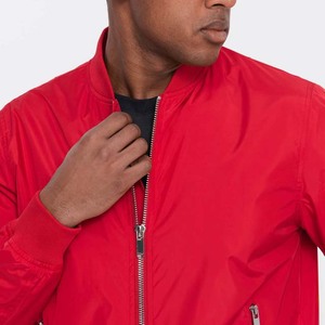 Custom Logo Manufacturer High Quality Trend Men's Bomber Jacket Custom Design OEM ODM Customized Color <b>Canvas</b> <b>Plain</b> Dyed - Product Image 6