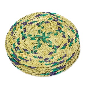 Juego de 6 posavasos naturales azules y verdes Productos ecológicos Hecho en Vietnam Decoración de mesa al por mayor - Product Image 6