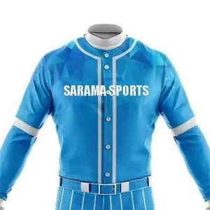 Best Quality Polyester Fabric Made <b>Baseball</b> Uniforms in Wholesale Prices Personalized Logo <b>Baseball</b> <b>Sets</b> for Men Softball Wear - Product Image 3