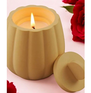 Bougie de pilier texturé côtelé de luxe tendance avec mèche en bois cadeau de décor d'aromathérapie élégant pour la maison Spa mariage et utilisation festive - Product Image 6