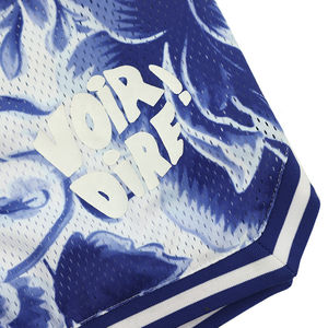 Pantalones Cortos de Baloncesto Personalizados para Hombre, Estampado Floral, Malla, Alta Calidad, Ropa Deportiva de Baloncesto al por Mayor con Bolsillo - Product Image 4