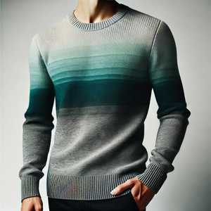 Suéter Personalizado para Hombre con Diseño a Medida, MOQ Bajo, Jacquard con Letras Tejidas, Cuello Redondo, Jersey de Punto - Product Image 1