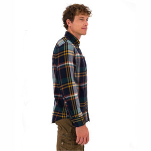 High Quality Anti-Wrinkle <b>Flannel</b> <b>Shirt</b> <b>for</b> <b>Men's</b> Full Sleeve Casual Cotton/Polyester Spring Quick Dry Breathable - Product Image 3