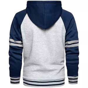 Sweat-shirt à capuche à manches longues pour homme, molleton de coton avec motif brodé solide pour les sports d'hiver - Product Image 6