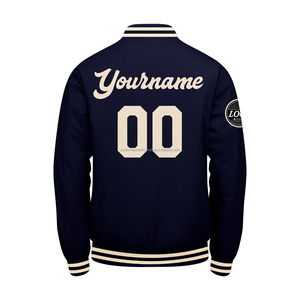 Matching Wool <b>Varsity</b> <b>Jacket</b> with Leather Sleeves for Couples with Custom Embroidery Streetwear Design - Product Image 4