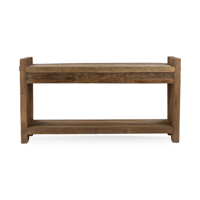 Table console de récupération moderne en bois massif avec trois tiroirs convertible pour l'entrée, la villa ou l'hôtel Accent Console Console