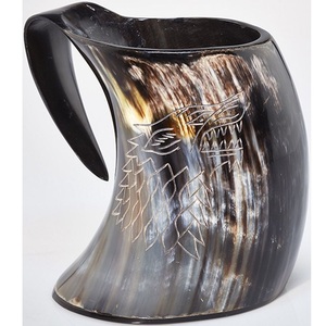 Eco-Friendly Viking Style Religious Animal Drinking Horn <b>Mug</b> Tankard for <b>Halloween</b> Home Bar Decor - Product Image 5