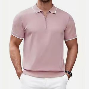 Vente en gros de polos pour hommes T-shirt à manches courtes 100% coton T-shirt personnalisé à col rond de haute qualité pour hommes Polo pour hommes - Product Image 5