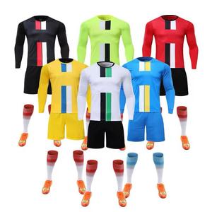 Men's Customizable Soccer Jerseys Set Soft Fabric Adult Uniforms All Colors OEM/ODM Services Available Automated Cutting - Product Image 1