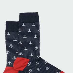 Chaussettes quotidiennes en polyester antibactérien à imprimé numérique, tricotées blanches pour hommes, automne-hiver, douces et tendance - Product Image 4