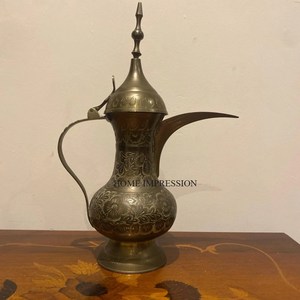 Metal <b>Teapot</b> Customized Shape Wholesale Designer Arabian Dallah Customized Finished Wholesale Luxury Brass Dallah Supplies - Product Image 6