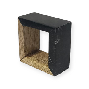 <b>Square</b> Mango Wood Napkin Ring Handcrafted India Eco-friendly Wet Tissue Holder Dinner <b>Table</b> Custom Logo Wooden Crafts Wall Signs - Product Image 1