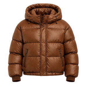 <b>Mens</b> Waterproof Plus Size Puffer <b>jacket</b> unisex with Warm Polyester Fiber Filling Lining Batwing Sleeves Casual Streetwear Coat - Product Image 3