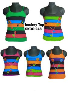 เสื้อกล้ามโบฮีเมียน nepali สำหรับผู้หญิงหนึ่งขนาดเสื้อผ้าถักสั้น O คอกลวงตกแต่งทำจากเรยอน - Product Image 2