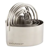Moule à gâteau en acier inoxydable de haute qualité, écologique, antiadhésif, résistant à la chaleur, en forme de cœur, avec poignée, emporte-pièce, outil de pâtisserie