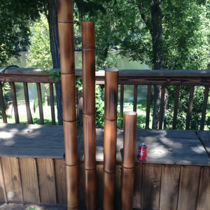 Postes de bambú grandes de construcción larga seca ecológica natural al aire libre a precio barato para decoración de edificios jardinería - Product Image 5