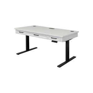 Bureau debout réglable en hauteur en acier DESK-0073 par Elsadig, bureau d'ordinateur rectangulaire à structure métallique - Product Image 5