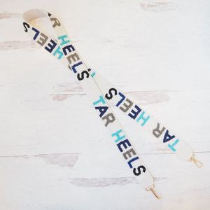 Correa de Cuentas de Vidrio con Bordado a Color, Hecha a Mano, Ligera, para Bolsos o Guitarras (Tamaño y Color Personalizables) - Product Image 1