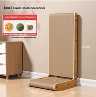 Grattoir vertical moderne et mignon pour chat, en carton ondulé épaissi en forme de L, pour vente en gros en vrac aux animaleries et à la revente