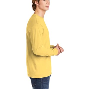 Venta al por mayor Unisex Fleece Cuello Redondo Camiseta Manga Larga Hombres Sin Manga Larga Camiseta - Product Image 3