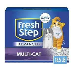 Fresh Step Clumping Cat Litter, Advanced, Multi-Cat Odor Control, 18.5 lbs