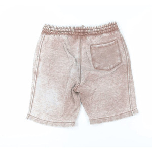 Pantalones cortos vintage de algodón lavado con ácido para hombre al por mayor, pantalones cortos desgastados personalizados con borde crudo y cierre de cordón, estilo informal transpirable - Product Image 2