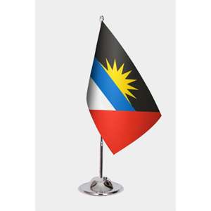 Digital Print Pennant <b>Flag</b> <b>for</b> Antigua and Barbuda with Aluminum <b>Pole</b> & Polyester Material - Product Image 1