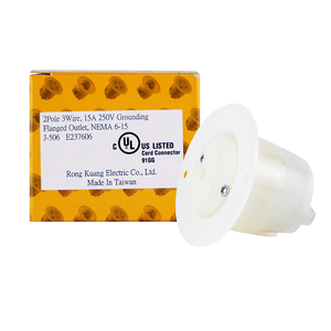 Venta caliente NEMA 6-15 NEMA Salida con brida de bloqueo universal para aplicaciones versátiles - Product Image 6