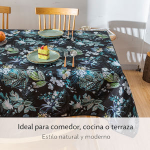 Tovaglia Rettangolare Classica Floreale in Poliestere 100% Idrorepellente, Lavabile e Riutilizzabile per Casa, Cucina e Sala da Pranzo - Product Image 6