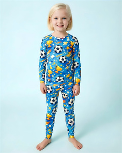 Conjunto de Pijamas para Niños de Modal Lenzing con Certificación OEKO-TEX, Ropa de Dormir Suave y Transpirable para Niños Pequeños, Logotipo Personalizado, Conjunto de Pijamas Familiares a Juego, CE CPC - Product Image 1
