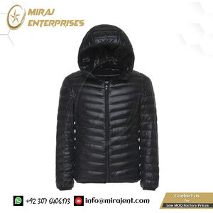 Manteau respirant résistant à l'eau et au vent Vestes à capuche pour hommes de grande taille Veste en duvet pour hommes toutes saisons Ultra légère compressible - Product Image 2