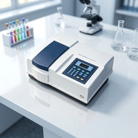 Spectrophotomètre UV-Vis à double faisceau BRT-5400UV, porte-échantillons automatique à huit bacs, 190-1100 nm, instrument analytique de laboratoire