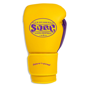 Gants de boxe professionnels Gants à lacets couleur néon Gants de boxe personnalisés 12oz pour hommes - Product Image 3