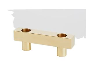 Portavelas de lujo para decoración del hogar, mesa nórdica moderna, para boda, centro de mesa, soporte de Metal dorado - Product Image 1