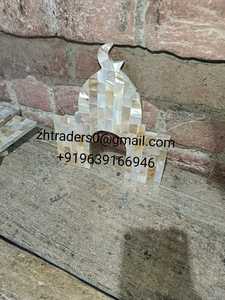 Ensemble nacre de luxe Ramadan Kareem décor de design industriel mobile fait à la main artistique pour le printemps table suspendue style Eid - Product Image 2