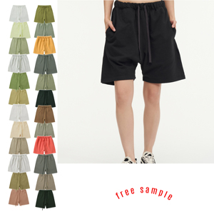 Short de jogging d'été unisexe personnalisé lavé à l'acide de style vintage Short d'entraînement décontracté 100% coton avec service OEM - Product Image 1