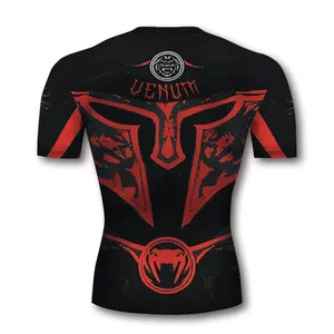 Camisetas de entrenamiento de gimnasio personalizadas para hombre, cómodas camisetas de entrenamiento de hombro tejidas de algodón con estampado de gran tamaño - Product Image 5