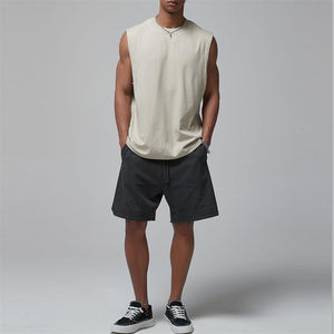 Débardeur de musculation personnalisé pour hommes, débardeur sans manches en coton tricoté - Product Image 4