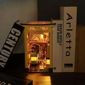 Kit de construction de nichoir à livres miniature fait main de style japonais M2211 <span class=keywords><strong>Sakura</strong></span> Holiday, nichoir à livres en bois DIY - Product Image 3