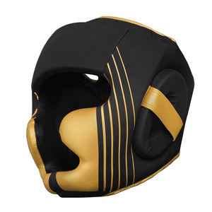 Protector de Cabeza de Boxeo de Buena Calidad, Color Negro y Dorado, Transpirable, para Competencia de Muay Thai, para Hombre y Mujer - Product Image 1