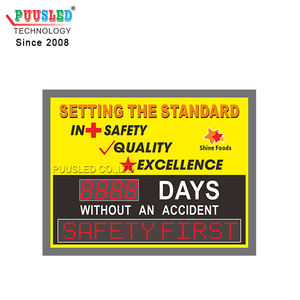 Kapalı/açık <span class=keywords><strong>LED</strong></span> haneli çetele ekran fabrika-fabrika kullanımı için <span class=keywords><strong>Led</strong></span> güvenlik gün reklam ekranı - Product Image 2