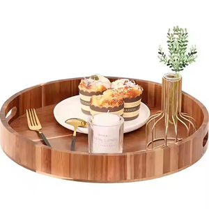 Elegant Wood Tray A Stylish and Functional <b>Home</b> <b>Essential</b> by glowin fashion - Product Image 5