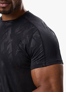 เสื้อยืดออกกำลังกายน้ำหนักเบาสำหรับผู้ชายเสื้อยืดออกกำลังกายออกกำลังกาย88% โพลีเอสเตอร์อีลาสเทน12% กำหนดโลโก้ได้เองกระชับกล้ามเนื้อพิมพ์ซับลิเมชันทั้งหมดแบบไม่มีลาย - Product Image 2