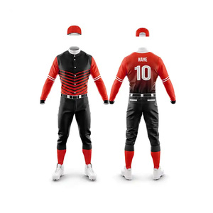 Camisetas de béisbol con logotipo bordado por sublimación de uniforme de béisbol personalizado de alta calidad - Product Image 1